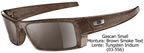 Oakley Gascan Small Brown Smoke Text-Tungsten Iridium (03-556)
